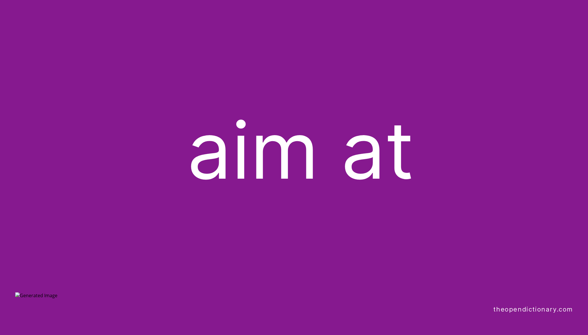 AIM AT - The Open Dictionary
