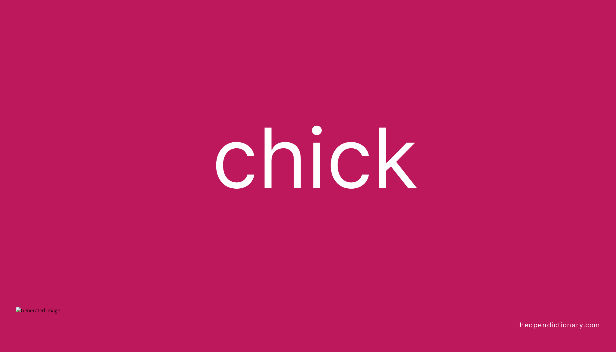 chick-meaning-of-chick-definition-of-chick-example-of-chick