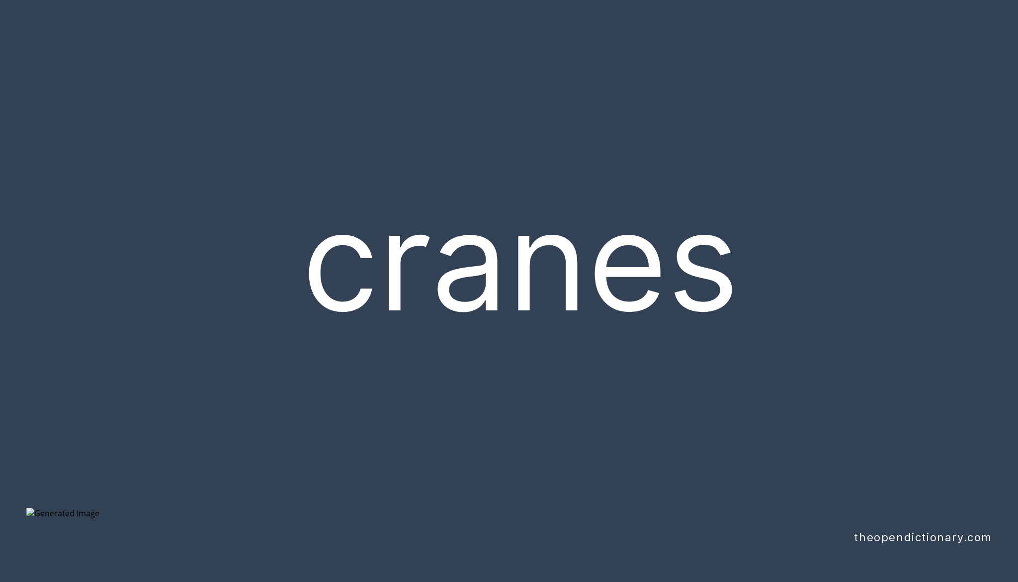 cranes-meaning-of-cranes-definition-of-cranes-example-of-cranes