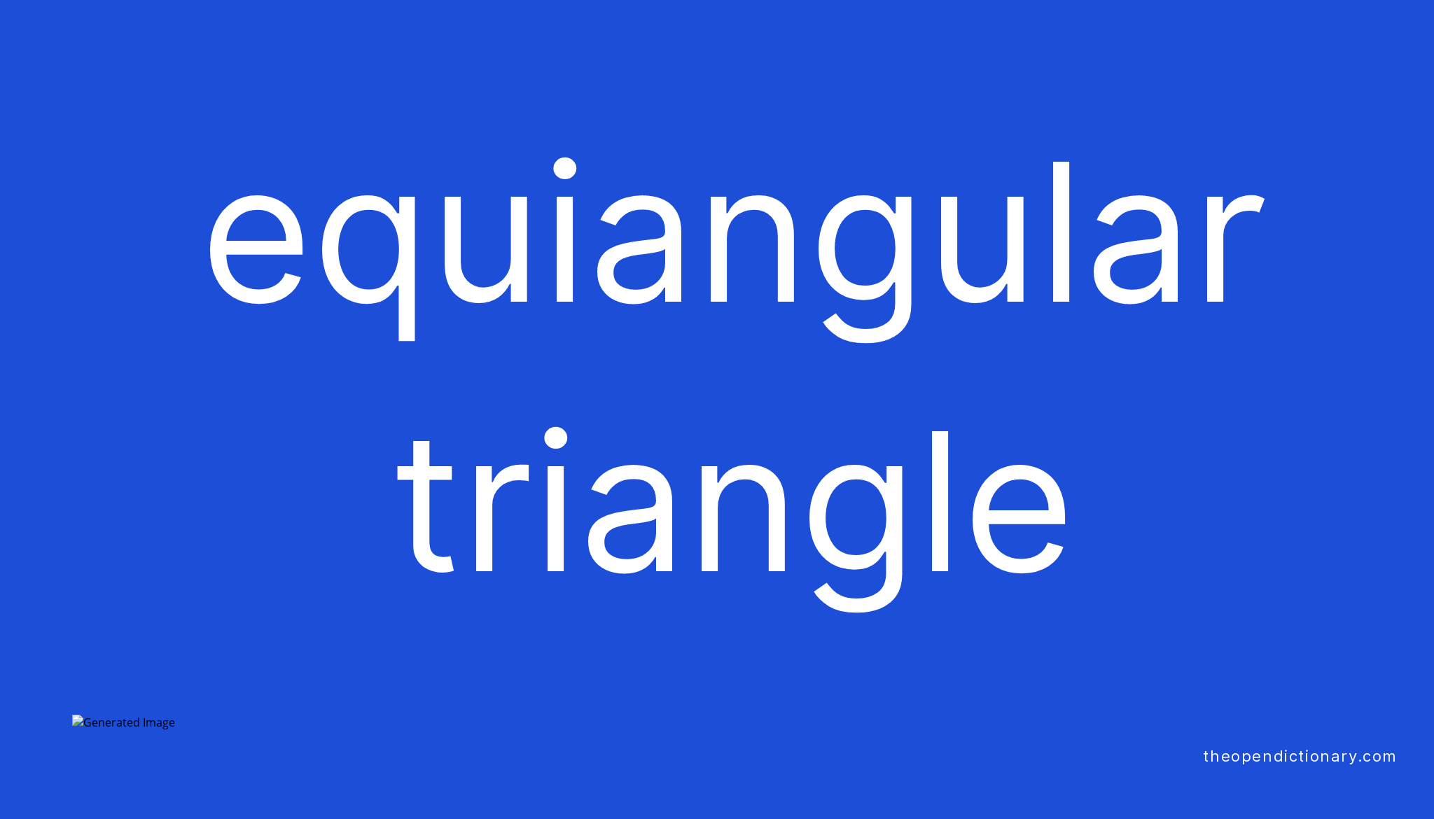 Equiangular Triangle Definition Vocab at James Browning blog