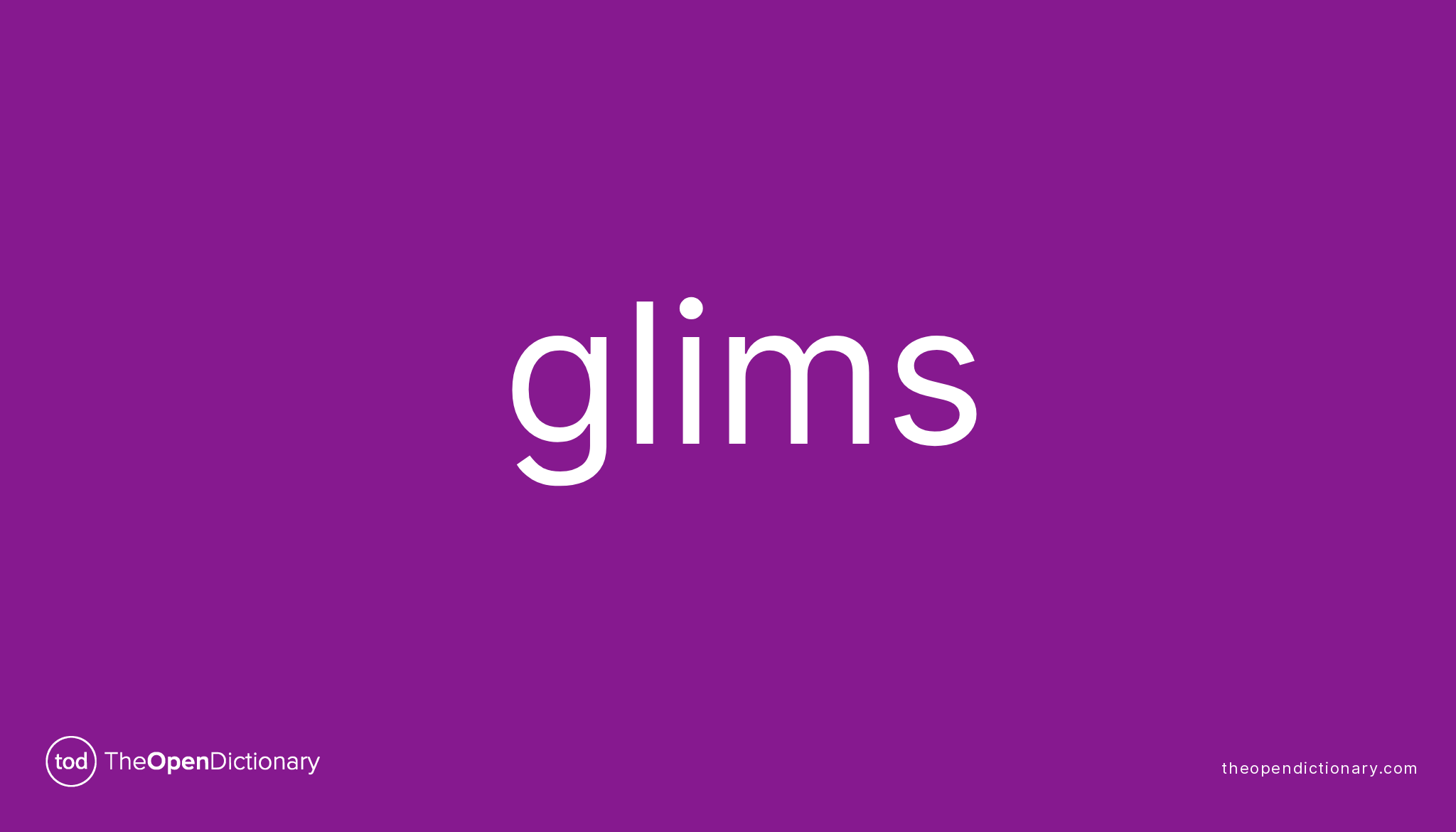 glims definition