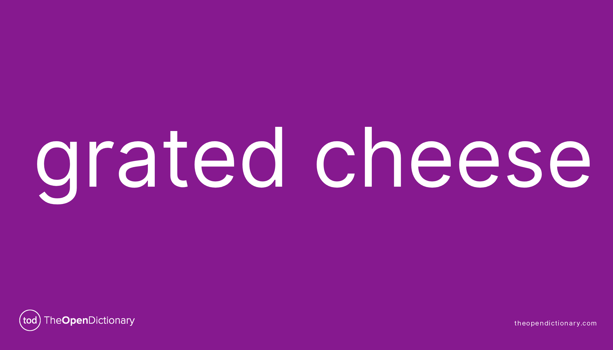 Grated cheese | Meaning of Grated cheese | Definition of Grated cheese ...