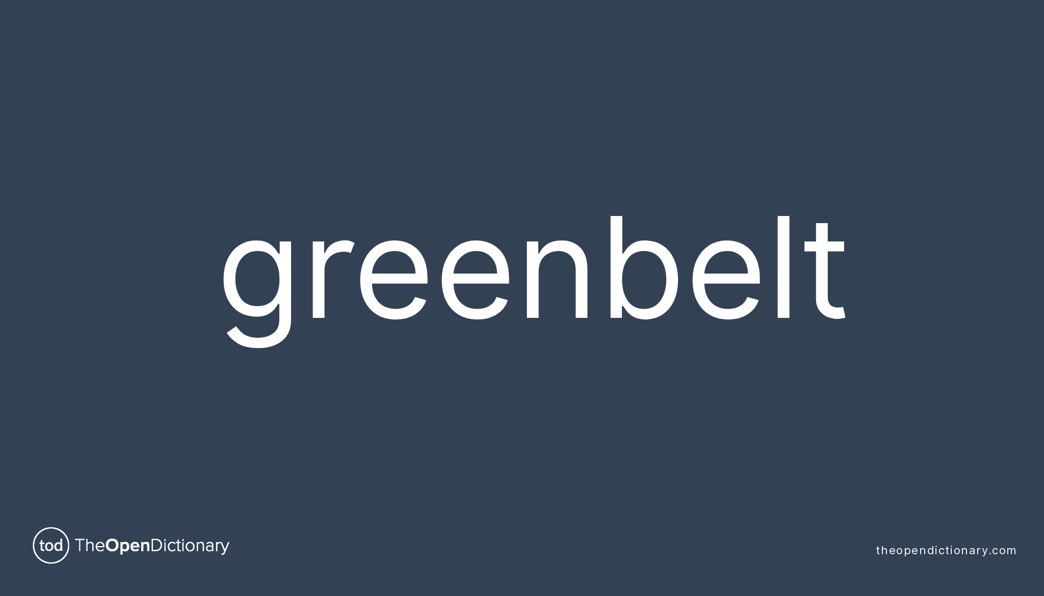 Greenbelt Meaning of Greenbelt Definition of Greenbelt Example of