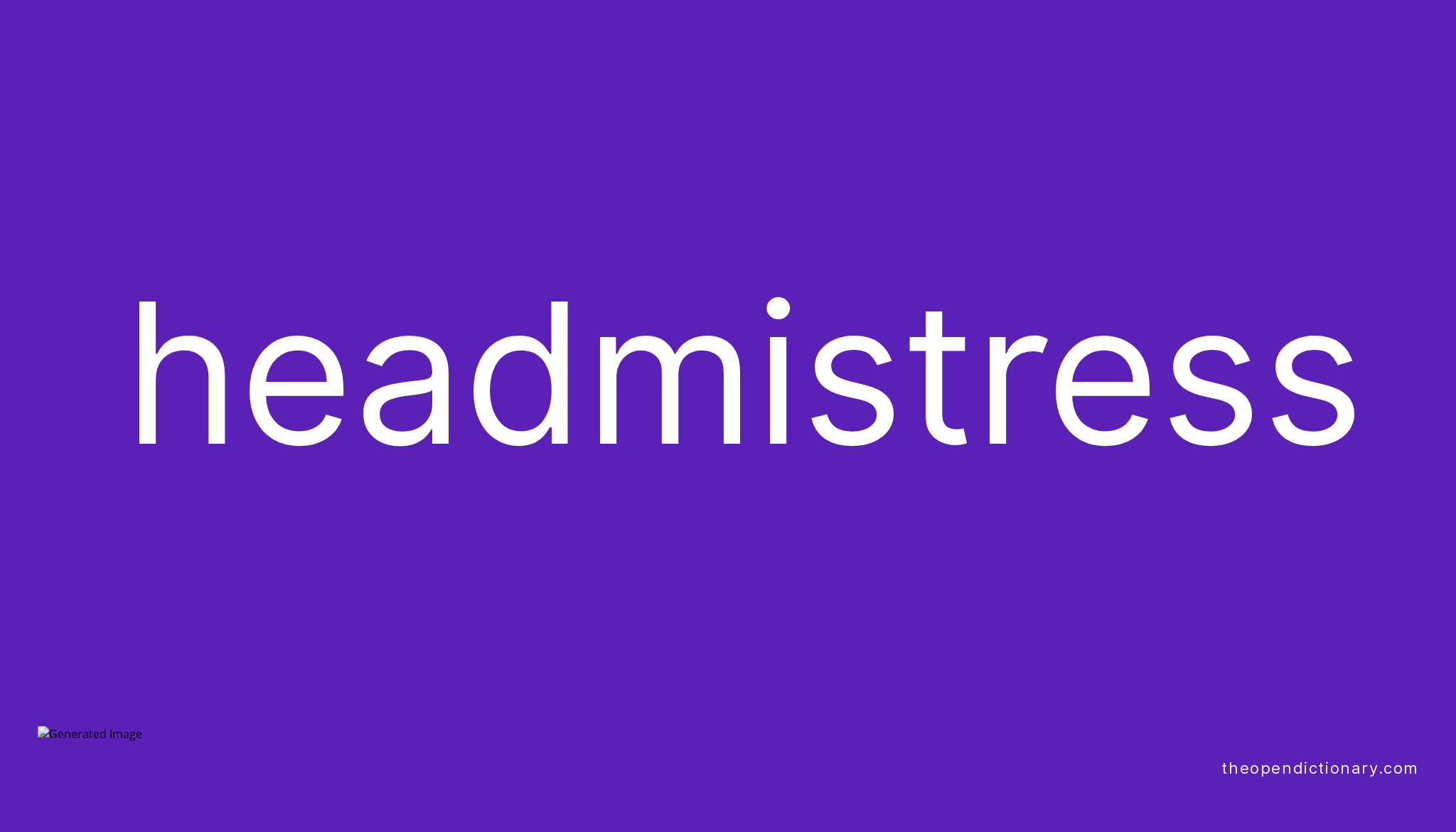 Headmistress Meaning Of Headmistress Definition Of Headmistress 