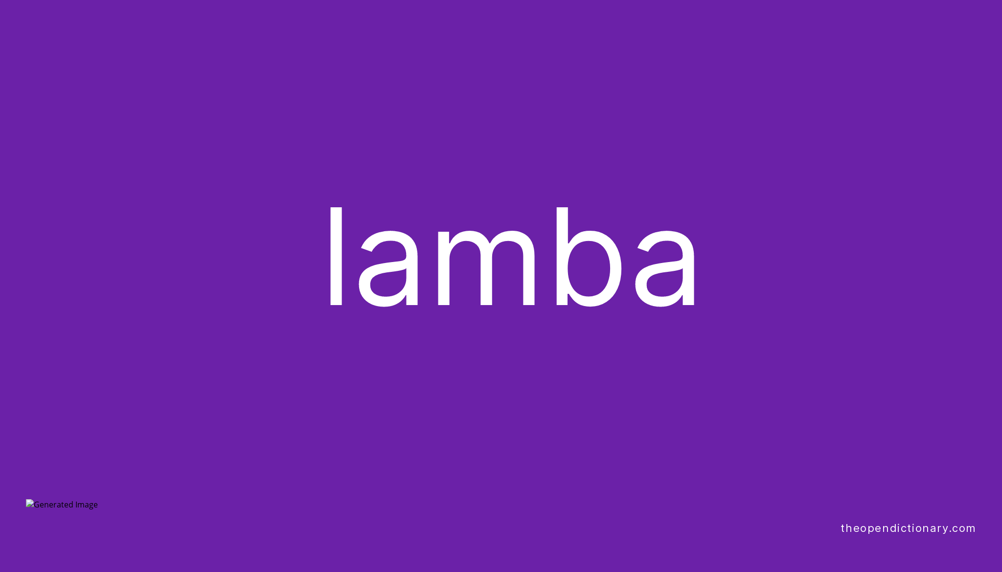 lamba-meaning-of-lamba-definition-of-lamba-example-of-lamba