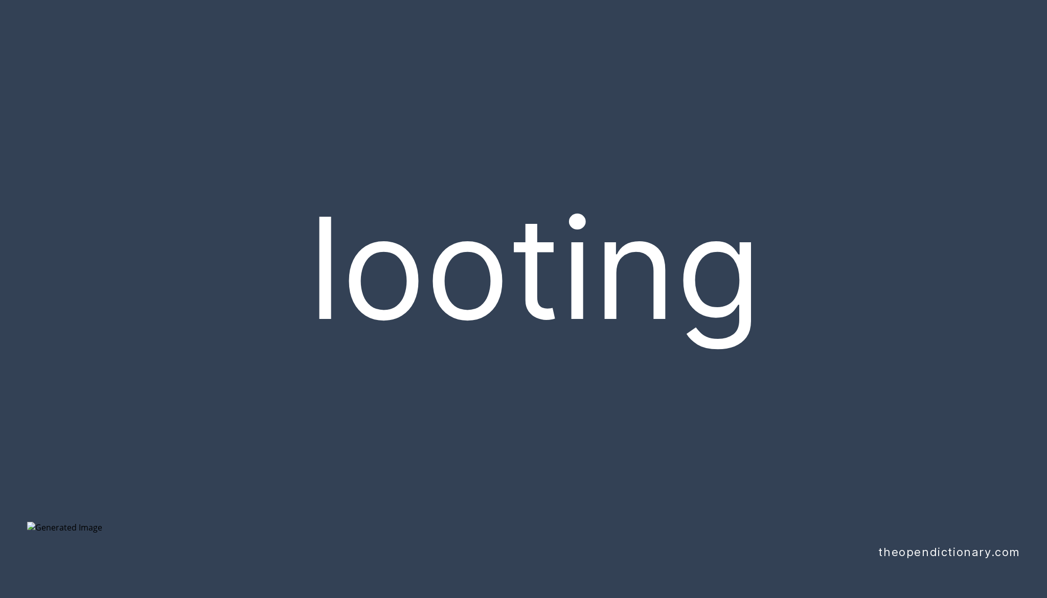 Looting Meaning In Tamil