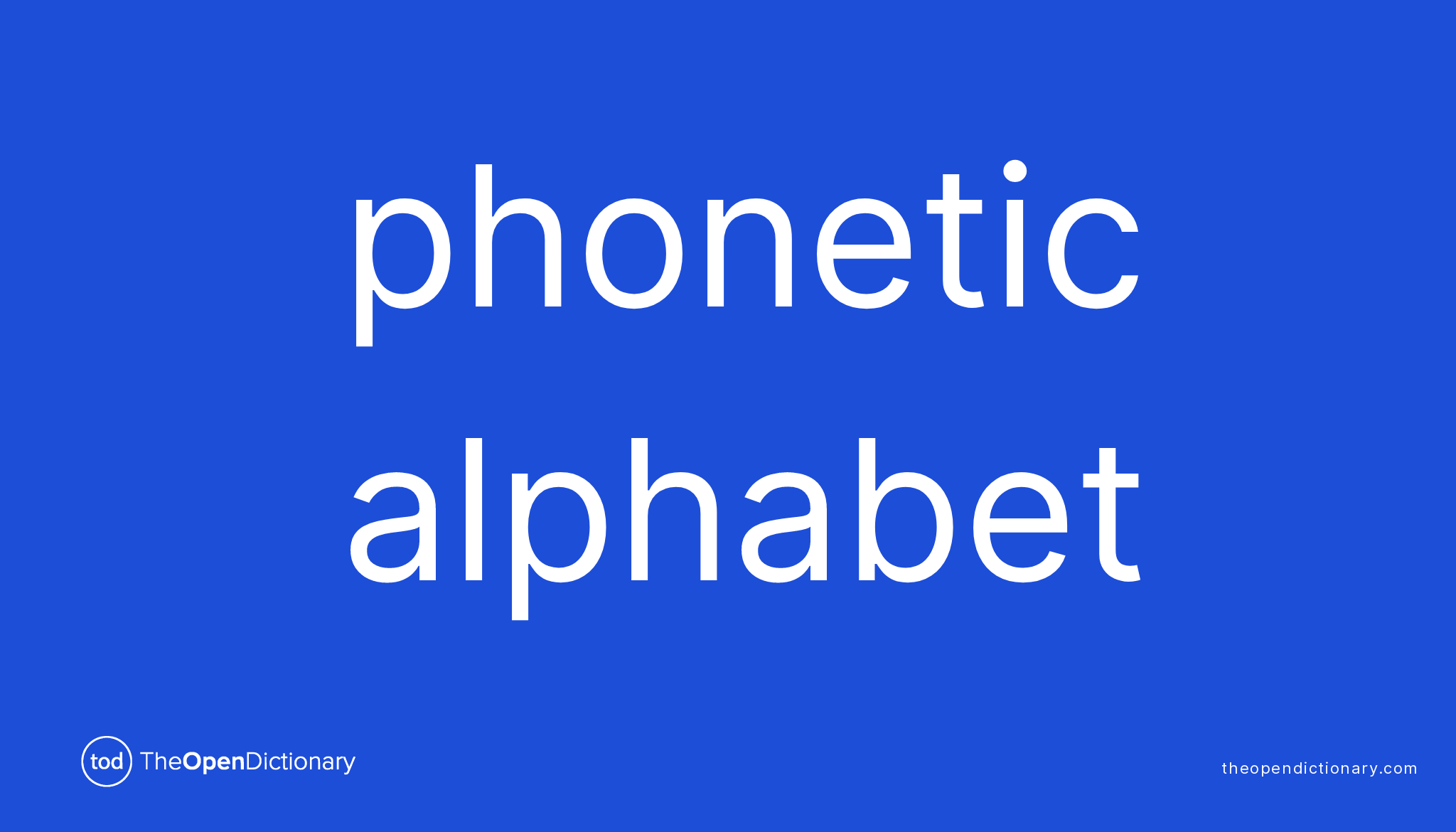 Phonetic alphabet | Meaning of Phonetic alphabet | Definition of ...