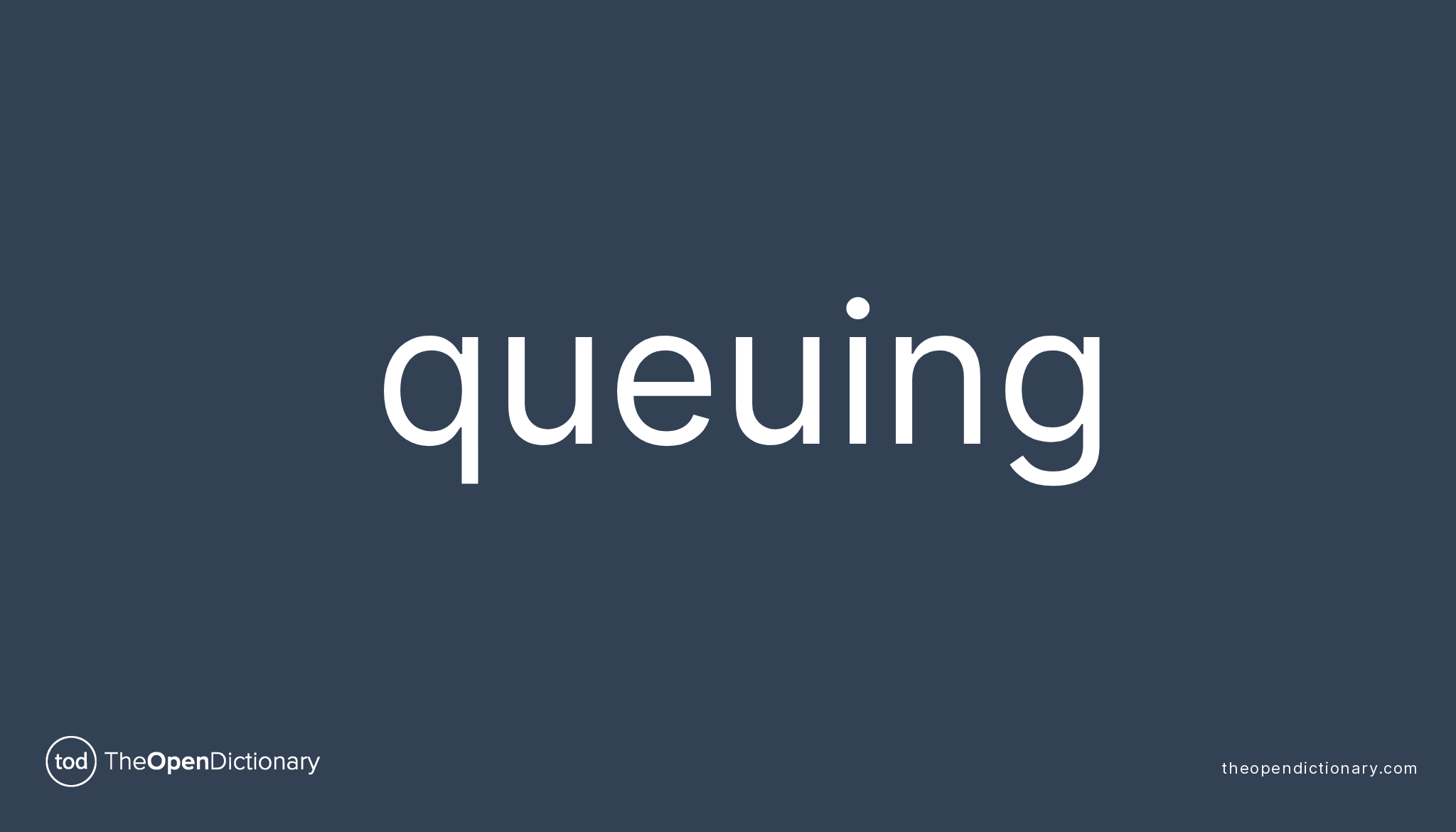 queuing definition