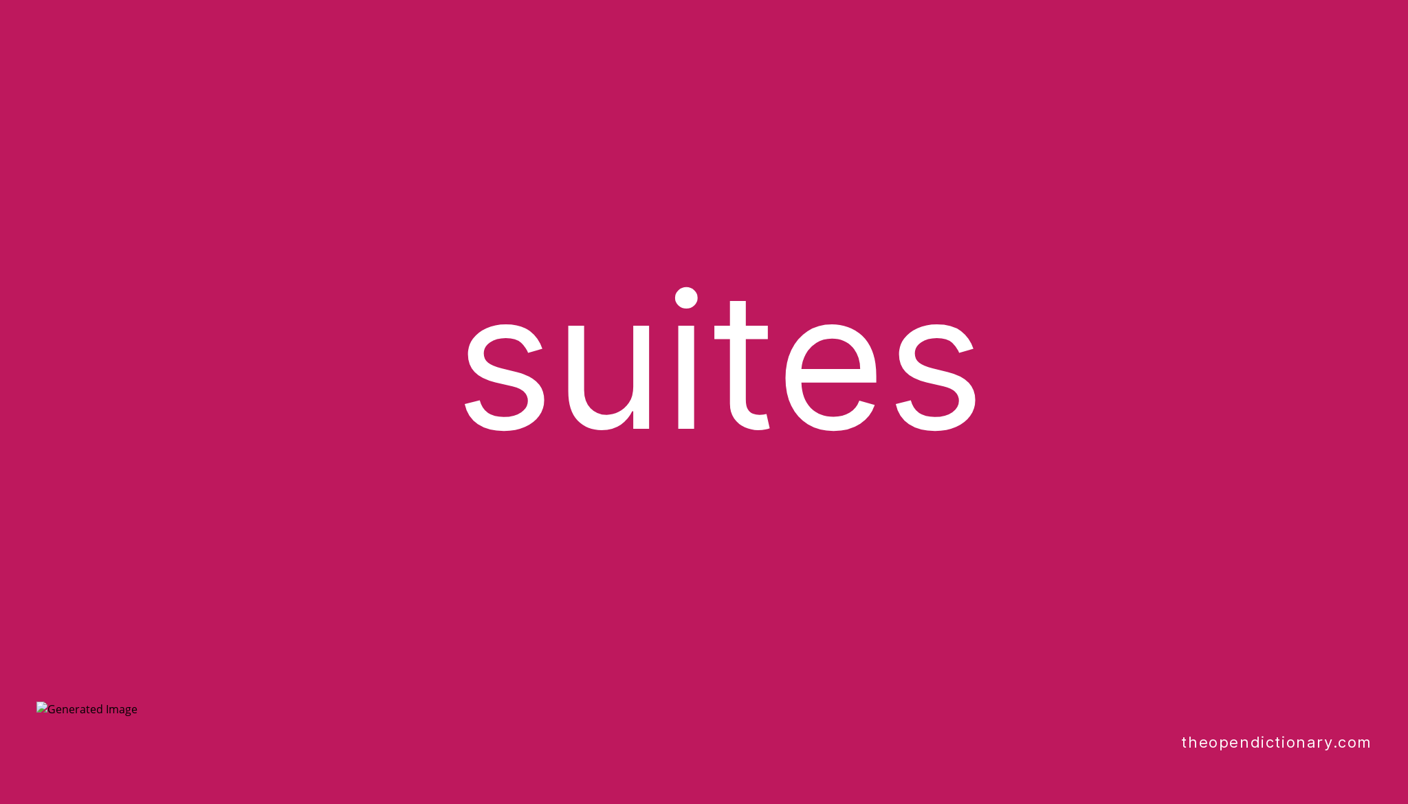 5 letter word using suites