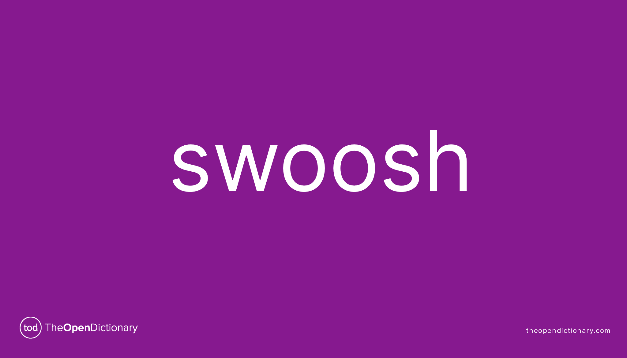Swoosh Meaning 