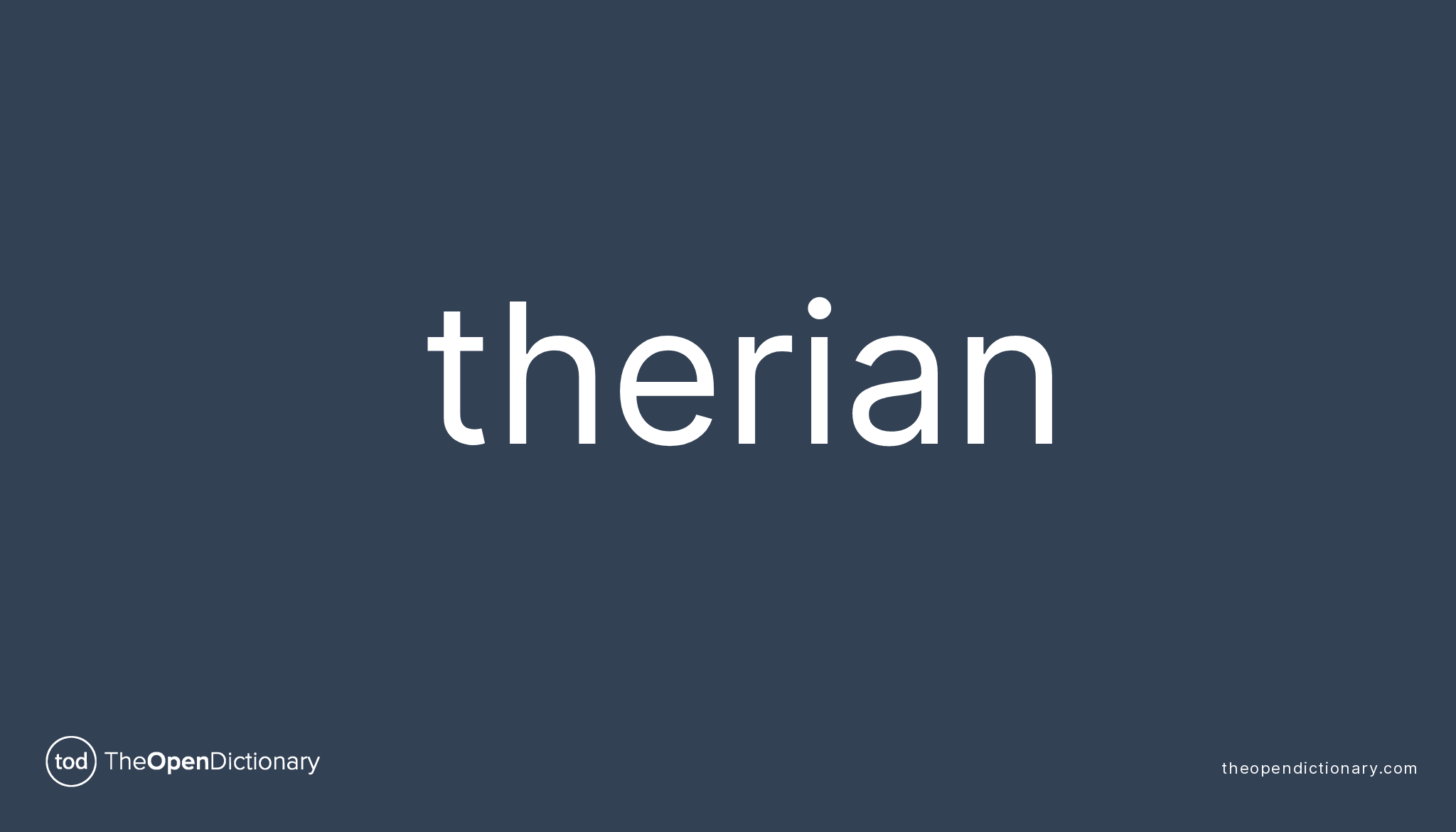 Therian Meaning 