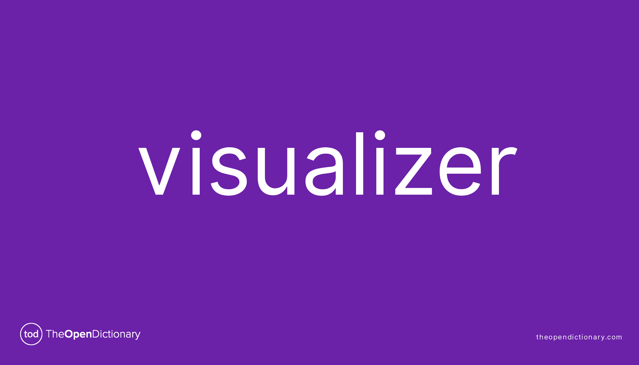 Visualizer | Meaning of Visualizer | Definition of Visualizer | Example ...