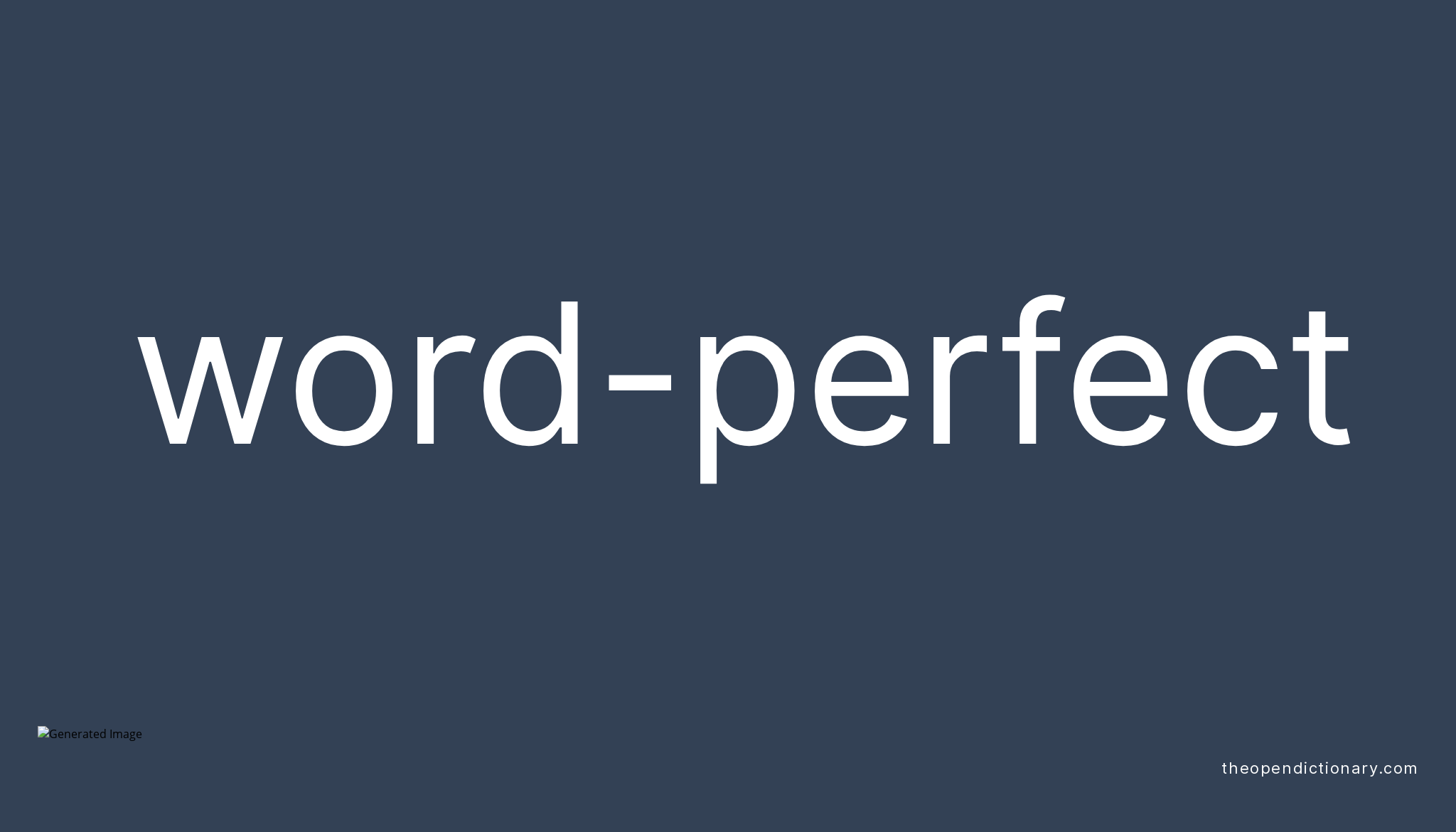 5 letter word meaning perfect