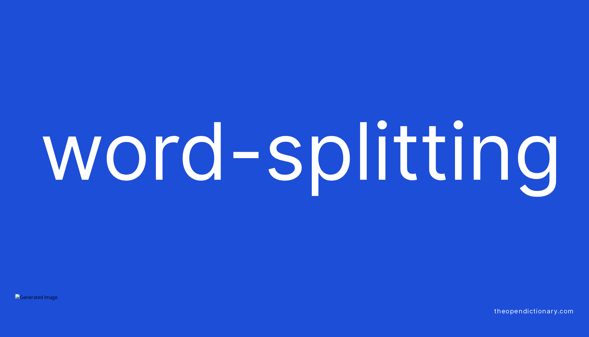 dictionary split problem solving